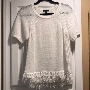 J. Crew Fringe Sweater Size S